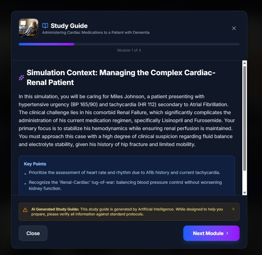 Student Practice Interface